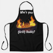 Wie is jouw (grill)vader? schort (Voorkant)