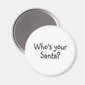 Wie is jouw kerstman 2 magneet (Voorkant / Achterkant)