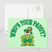 Wie is jouw Paddy Irish Frog? Briefkaart (Voorkant / Achterkant)