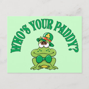 Wie is jouw Paddy Irish Frog? Briefkaart