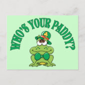 Wie is jouw Paddy Irish Frog? Briefkaart (Voorkant)