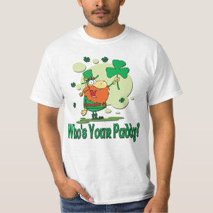 Wie is jouw padie Funny Leprechaun? T-shirt