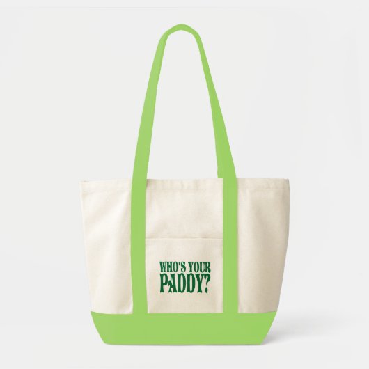 Wie is jouw padie? tote bag (Voorkant)