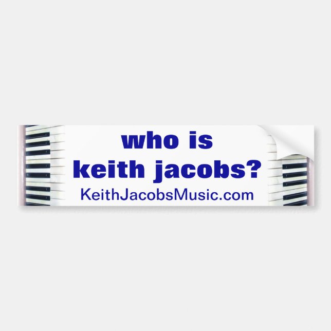 Wie is Keith Jacobs bumper sticker (Voorkant)