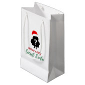 Wie is mijn geheime kerstman? klein cadeauzakje (Voorkant Gekanteld)