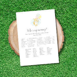 Wie is mijn mama Baby Sprinkle Game Kaart