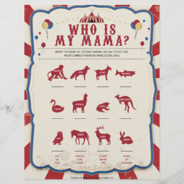 Wie is mijn mama [Circus Theme] Briefhoofd