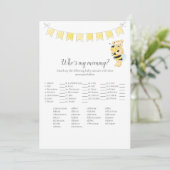 Wie is mijn mama spel meisje Teddy Bear Kaart (Staand voorkant)