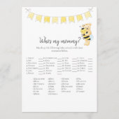 Wie is mijn mama spel Teddy Bear Kaart (Voorkant)