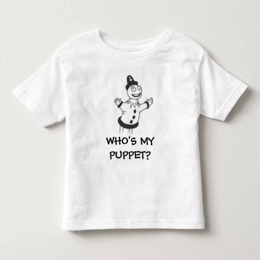 WIE IS MIJN POPPET? KINDER SHIRTS (Voorkant)