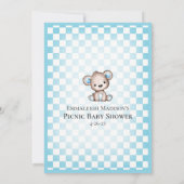 Wie is m'n mammie Cute Teddy Bear Baby Game Kaart (Achterkant)