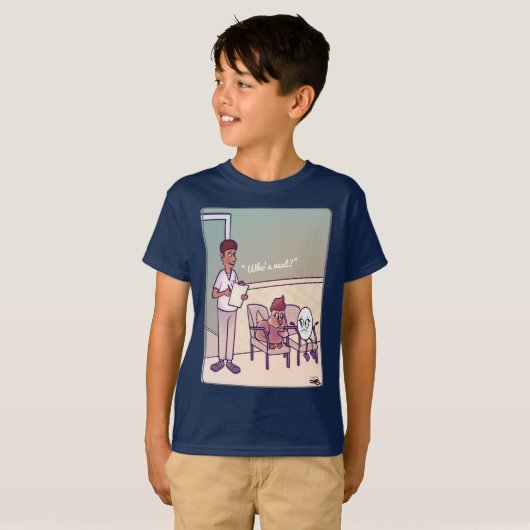 Wie is Next Boy's Navy T-shirt (Voorkant volledig)