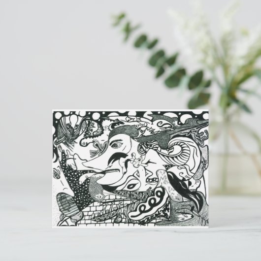 Wie is Nose? Briefkaart (Staand voorkant)