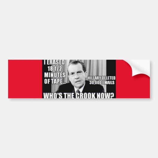 WIE IS NU DE KROOK? BUMPERSTICKER (Voorkant)