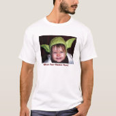 Wie is nu je meester? t-shirt (Voorkant)