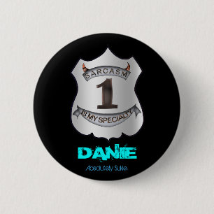Wie is Sarcasm-Button Ronde Button 5,7 Cm