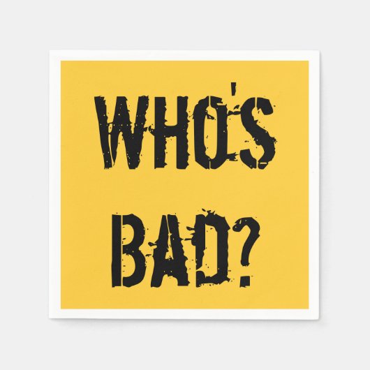 Wie is slecht? cocktailservet servetten (Voorkant)