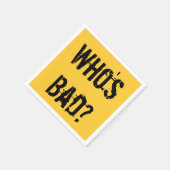 Wie is slecht? cocktailservet servetten (Hoek)