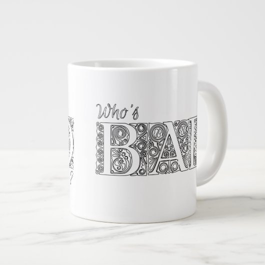 Wie is slecht? grote koffiekop (Voorkant rechts)