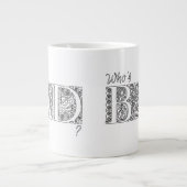 Wie is slecht? grote koffiekop (Voorkant)