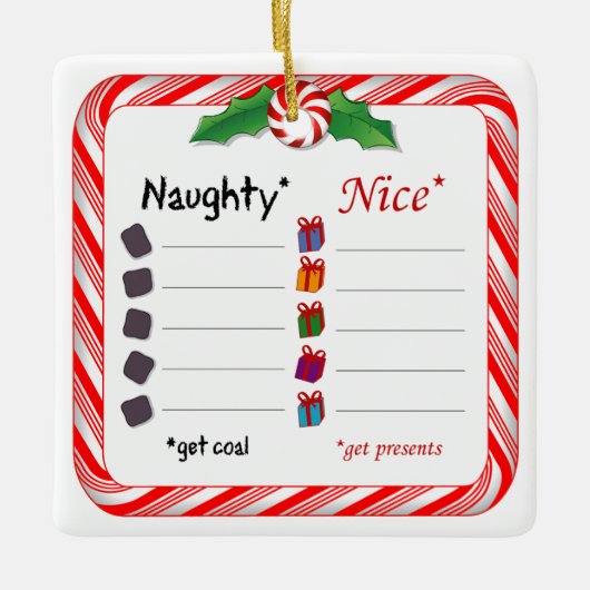 Wie is stout of mooi Ornament (Voorkant)