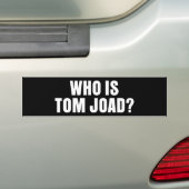 Wie is Tom Joad? -Bumpersticker Bumpersticker (Op auto)