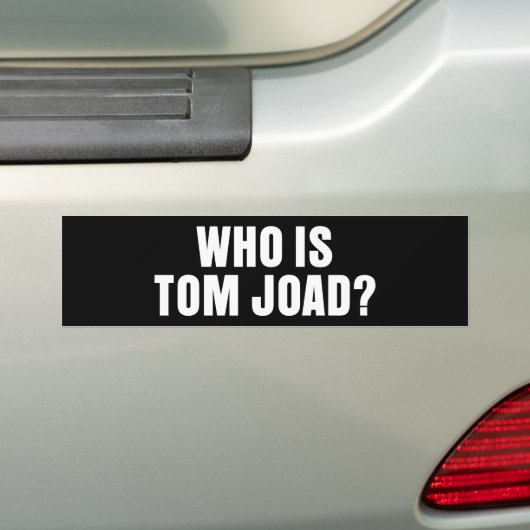 Wie is Tom Joad? -Bumpersticker Bumpersticker (Op auto)