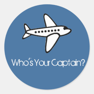 Wie is uw kapitein? Sticker