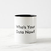 Wie is uw Mok van de Koffie van Gegevens. (Center)