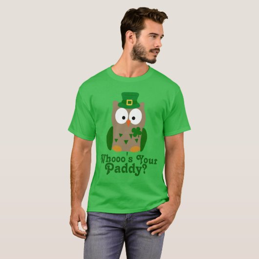 Wie is uw Paddy St. Patrick's Day Uil T-shirt (Voorkant volledig)