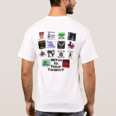 Wie is uw team? - Hardball Roller Hockey T-Shirt (Achterkant)