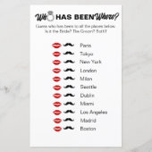 Wie is waar geweest? Vrijgezellenfeest Travel Game (Voorkant)