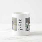 Wie is wie? Is het L of is het M Koffiemok (Center)