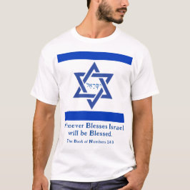 "Wie Israël zegent zal gezegend worden!" Bondgenoo T-shirt