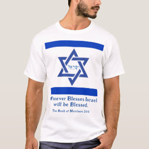 "Wie Israël zegent zal gezegend worden!" Bondgenoo T-shirt