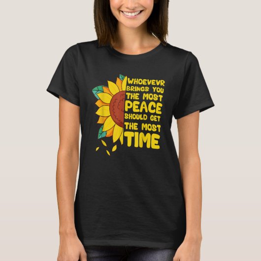 Wie je de meeste vrede geeft, moet de M T-shirt (Voorkant)