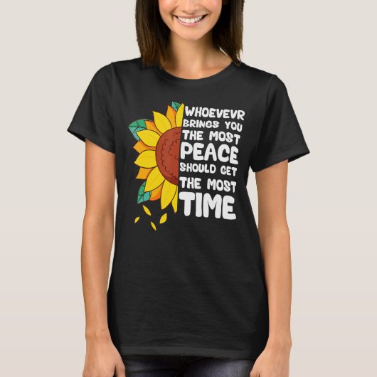Wie je de meeste vrede geeft, moet de M T-shirt (Voorkant)