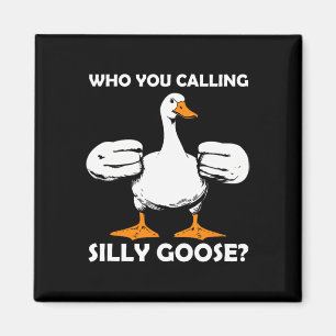 Wie je noemt Gekke Goose Funny Gym Meme Bodybui Magneet