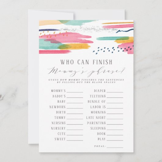 Wie kan de term Abstract roze en blauw van mama af Kaart (Voorkant)