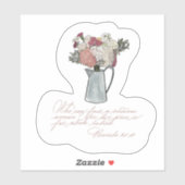 Wie kan een deugdzame vrouw vinden? Sticker (Vel)