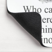 Wie kan geloven dat er geen oplossing is muismat (Hoek)