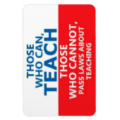 Wie kan lesgeven, wie niet groot kan worden, magneet (Verticaal)