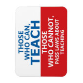 Wie kan lesgeven, wie niet kan Flexi Magneet (Verticaal)