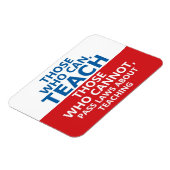 Wie kan lesgeven, wie niet kan Flexi Magneet (Linkerzijde)