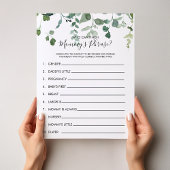 Wie kan mama's Phrase Baby shower Game afmaken?