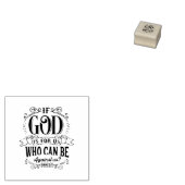 Wie kan tegen ons zijn? rubberstempel (Gestempeld)