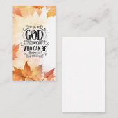 Wie kan tegen ons zijn? visitekaartje (Voorkant / Achterkant)