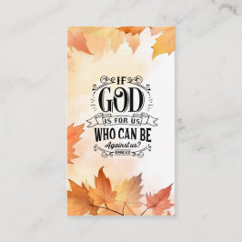 Wie kan tegen ons zijn? visitekaartje