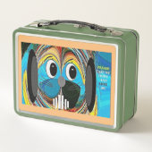 "Wie kan zich verzetten?" Metal Lunch Box (Achterkant)