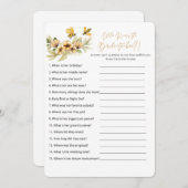 Wie kent Bride tot beste game-Kaart (Voorkant / Achterkant)